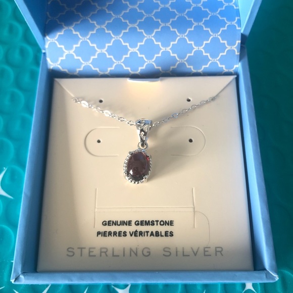 le chateau Jewelry - Le Chateau Sterling Silver with Stone Necklace